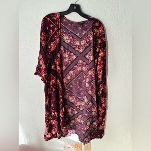 Torrid Purple Floral cardigan